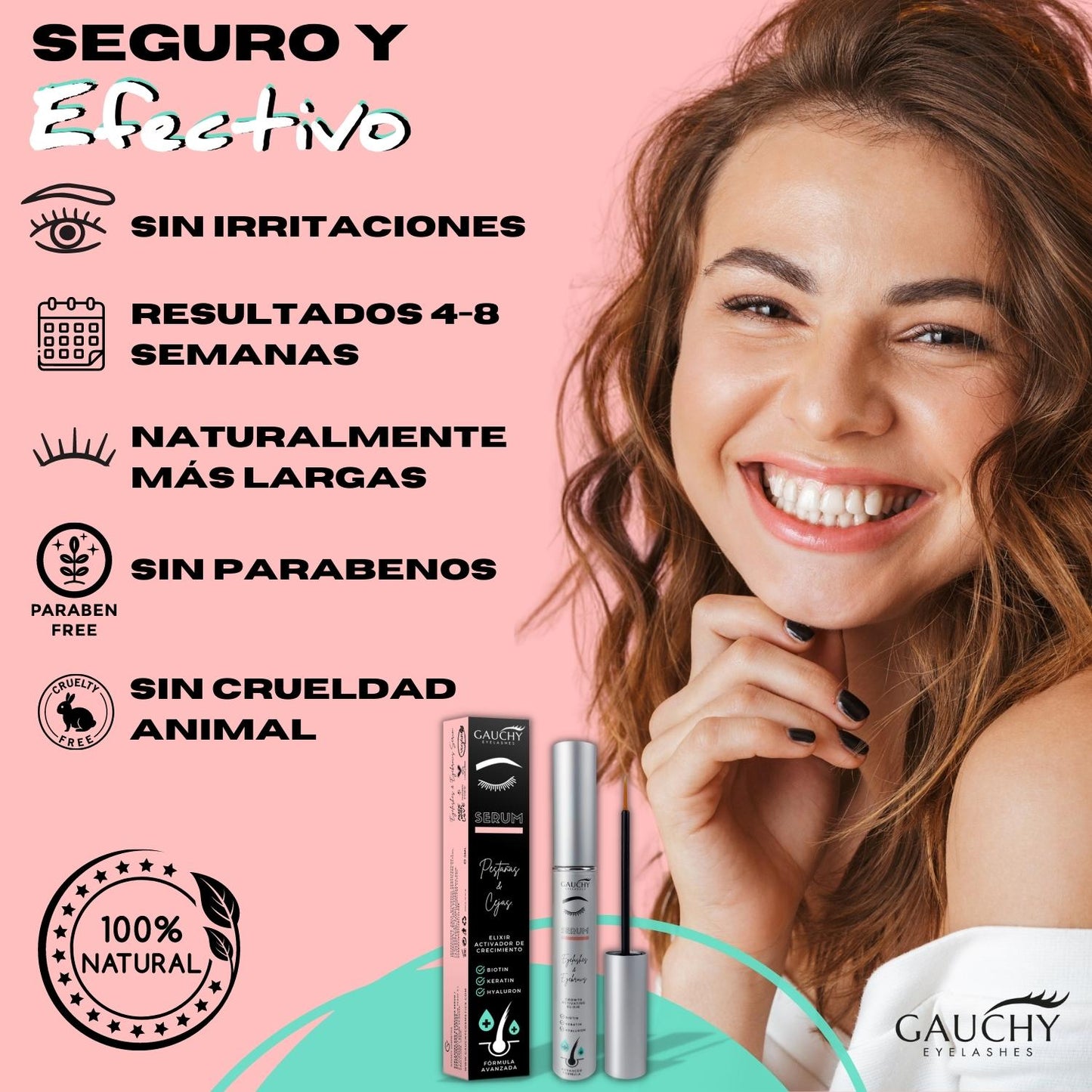 Serum crecimiento de pestañas y cejas