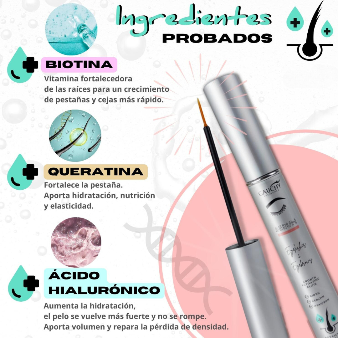 Serum crecimiento de pestañas y cejas